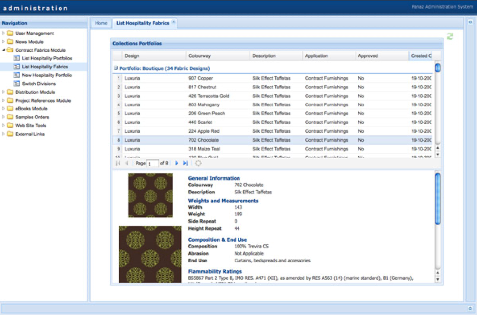 Panaz - Administration