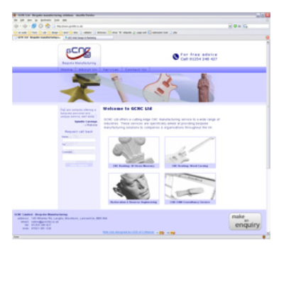 Image snapshot of Gcnc Limited Web site, published in 2006.