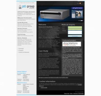 Image snapshot of PTT Group Web site, published in 2008.